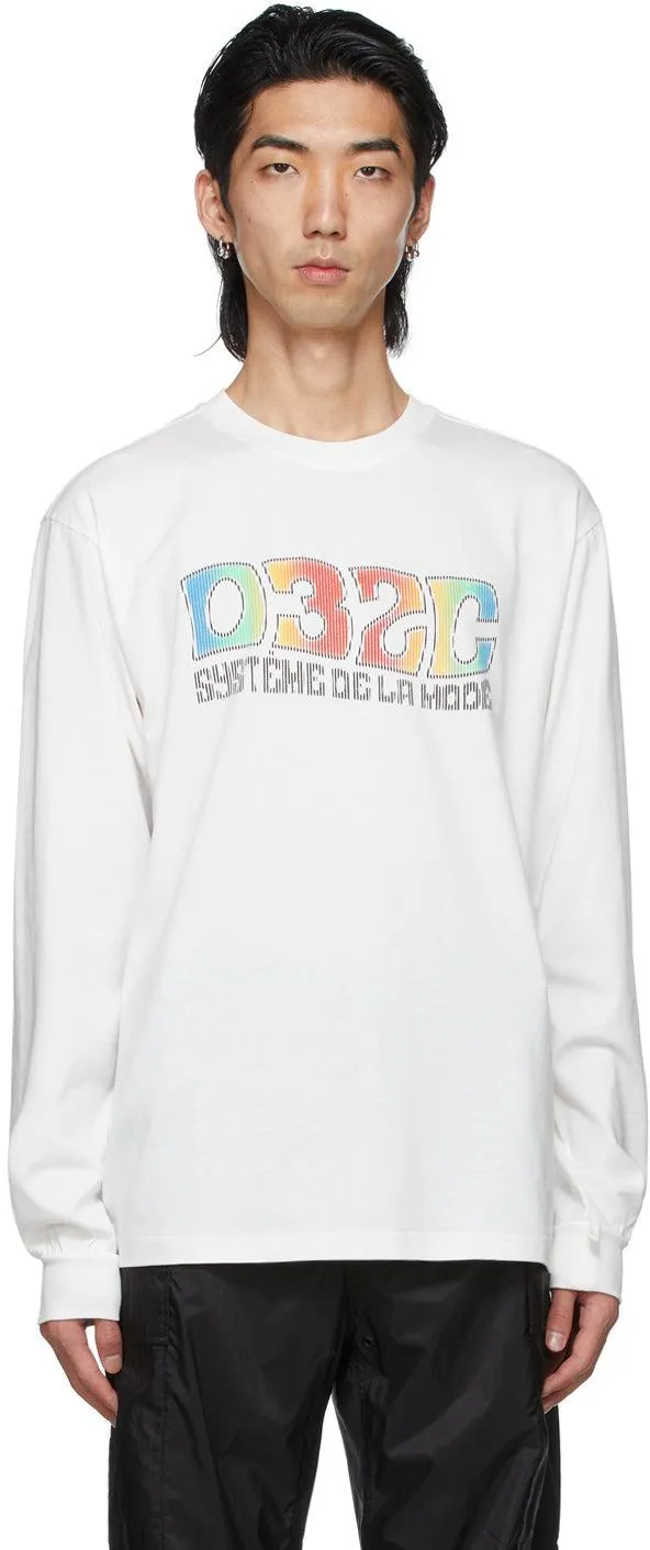 032c White System Long Sleeve T-Shirt