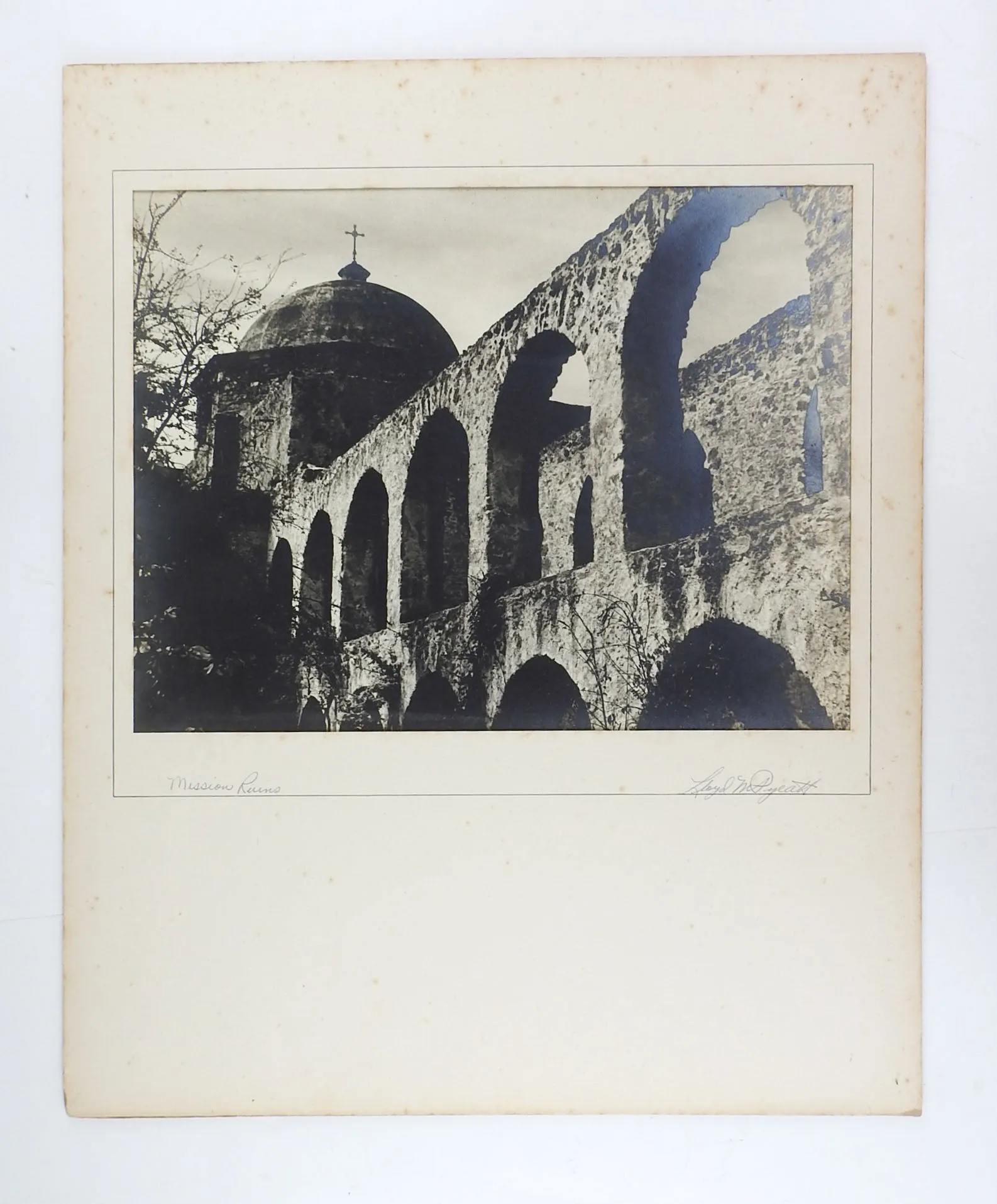 1950's Photograph Of San Jose Mission San Antonio