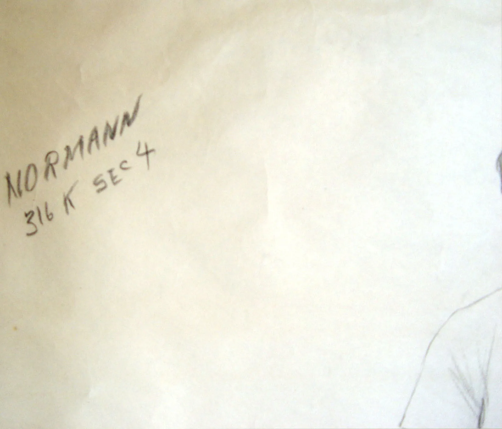 1950s Seated Charcoal Figural Study by Charles Berkeley Normann