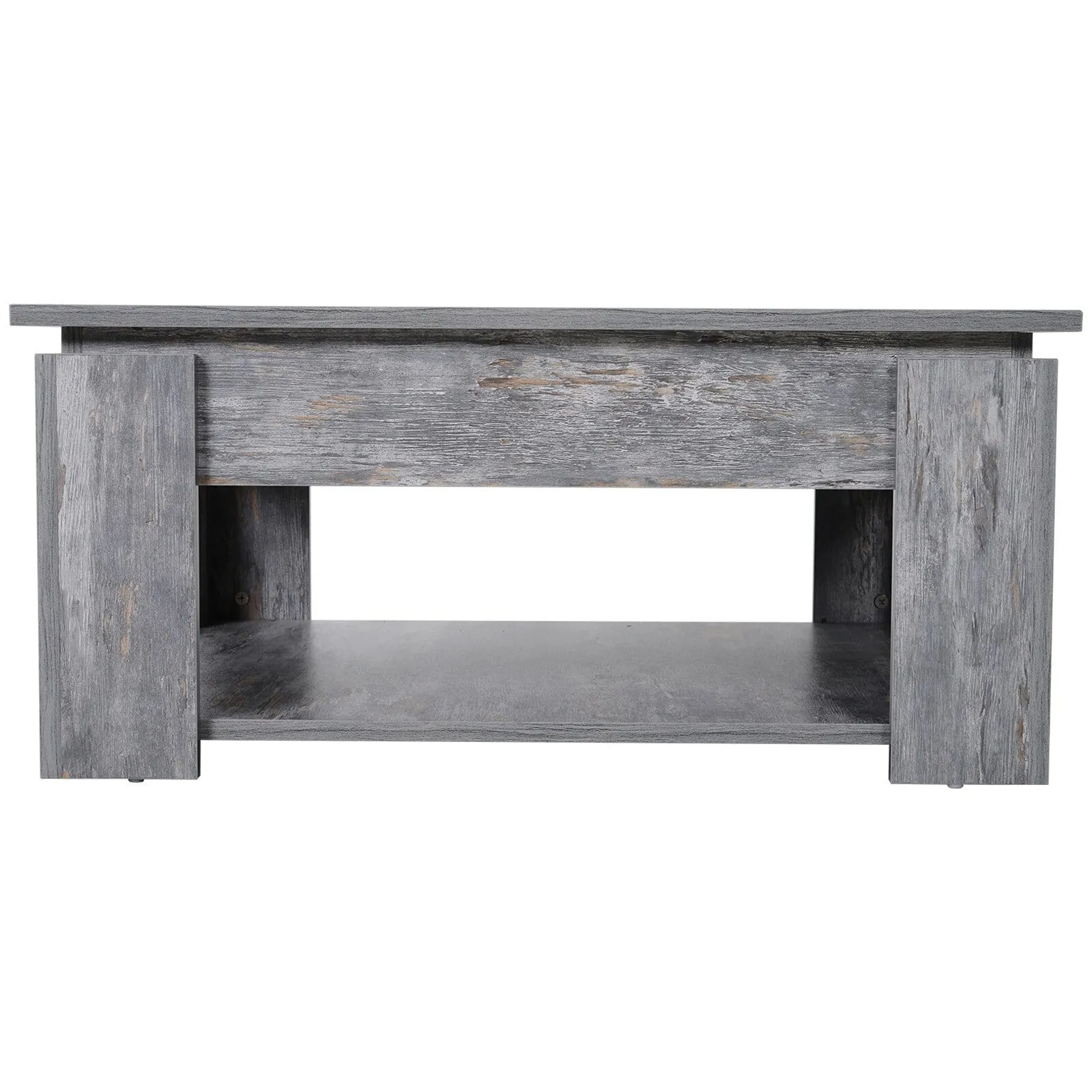 2 Tier Modern Coffee Table - Wood Grain