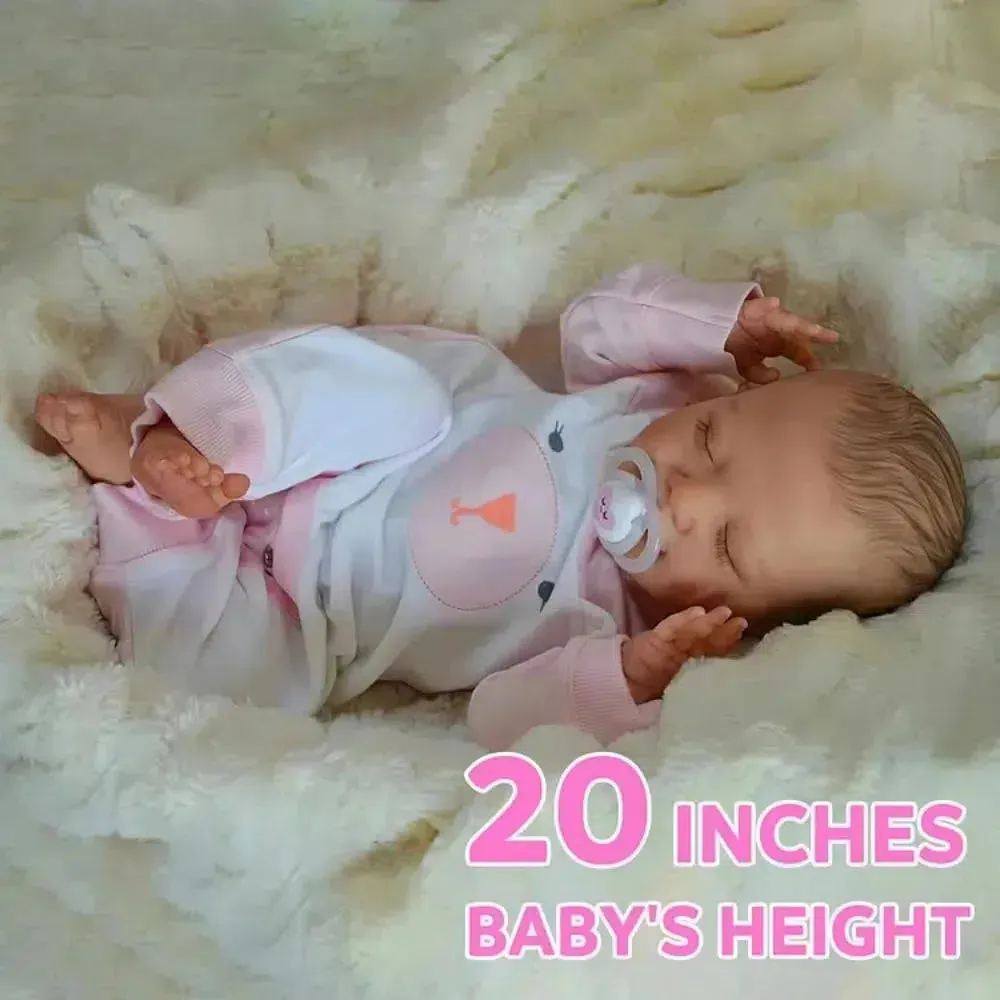 20-Inch Full Vinyl Body Waterproof Reborn Doll - Seraphina