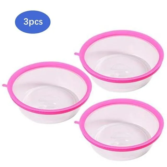 3 pcs Reusable Silicone Covers