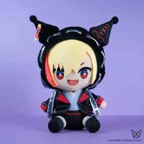 96Neko Sanrio Kuromi Sitting Plush Doll 20cm Japan Limited