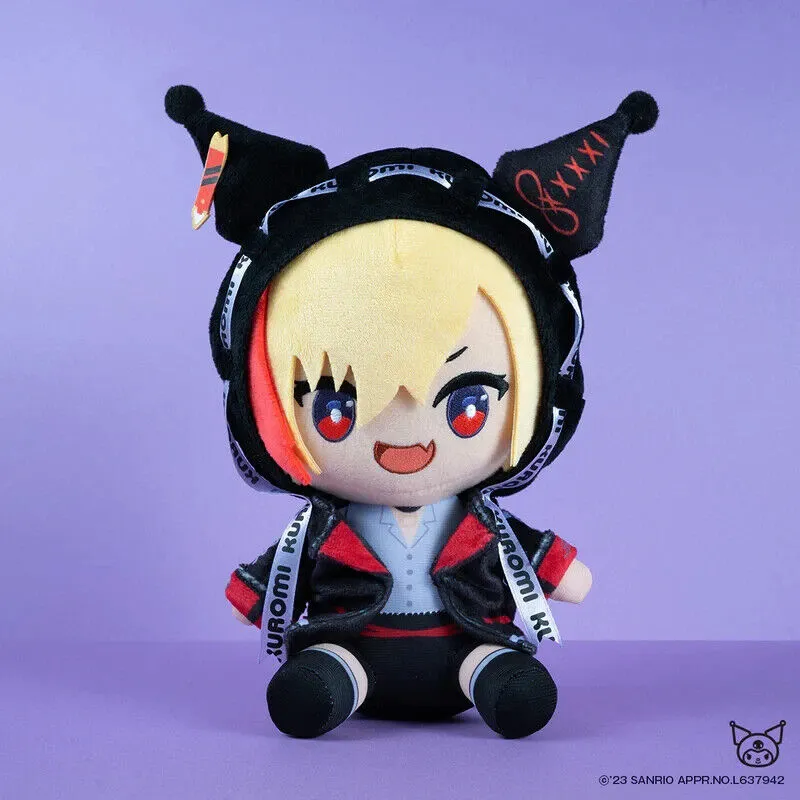96Neko Sanrio Kuromi Sitting Plush Doll 20cm Japan Limited