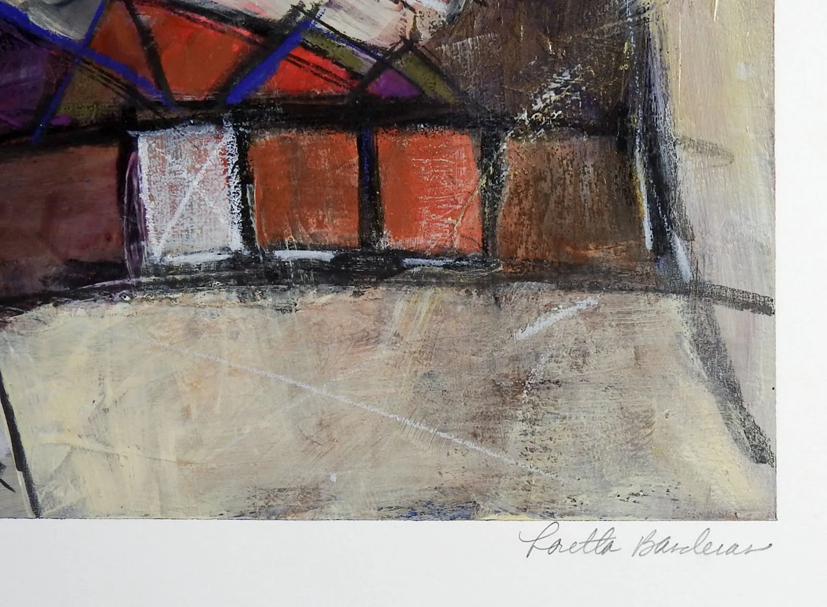 Abstract Mixed Media Painting By Loretta Banderas