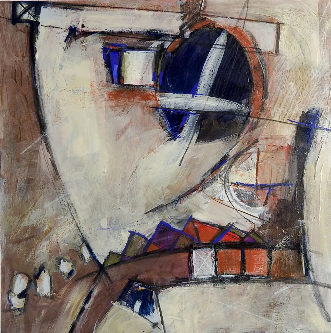 Abstract Mixed Media Painting By Loretta Banderas