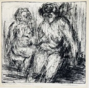 Abstract Nude Etching