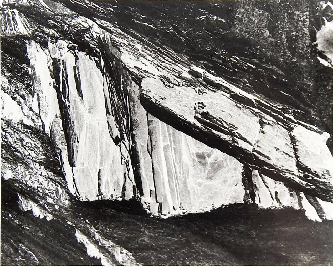 Abstract Rocky Landscape Photograph
