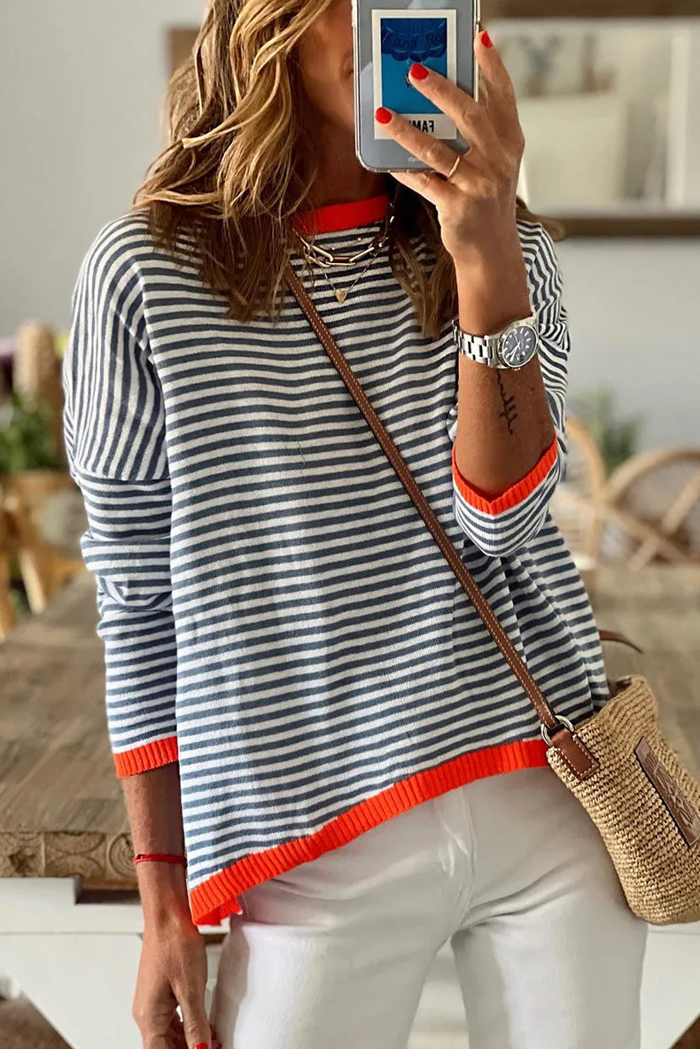 Always Good Striped Top Blouse