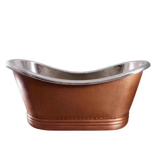 Ankara 66″ Copper Double Slipper Tub