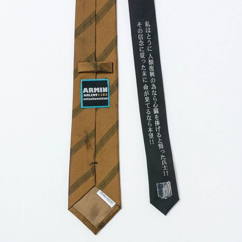 Attack on Titan Armin Arlert Tie Necktie Blade Japan Limited Cosplay