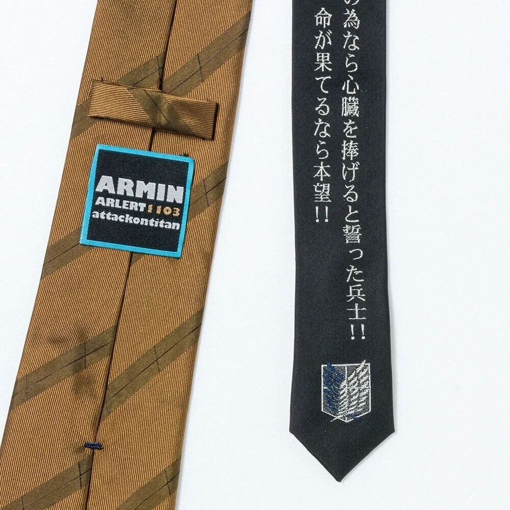 Attack on Titan Armin Arlert Tie Necktie Blade Japan Limited Cosplay