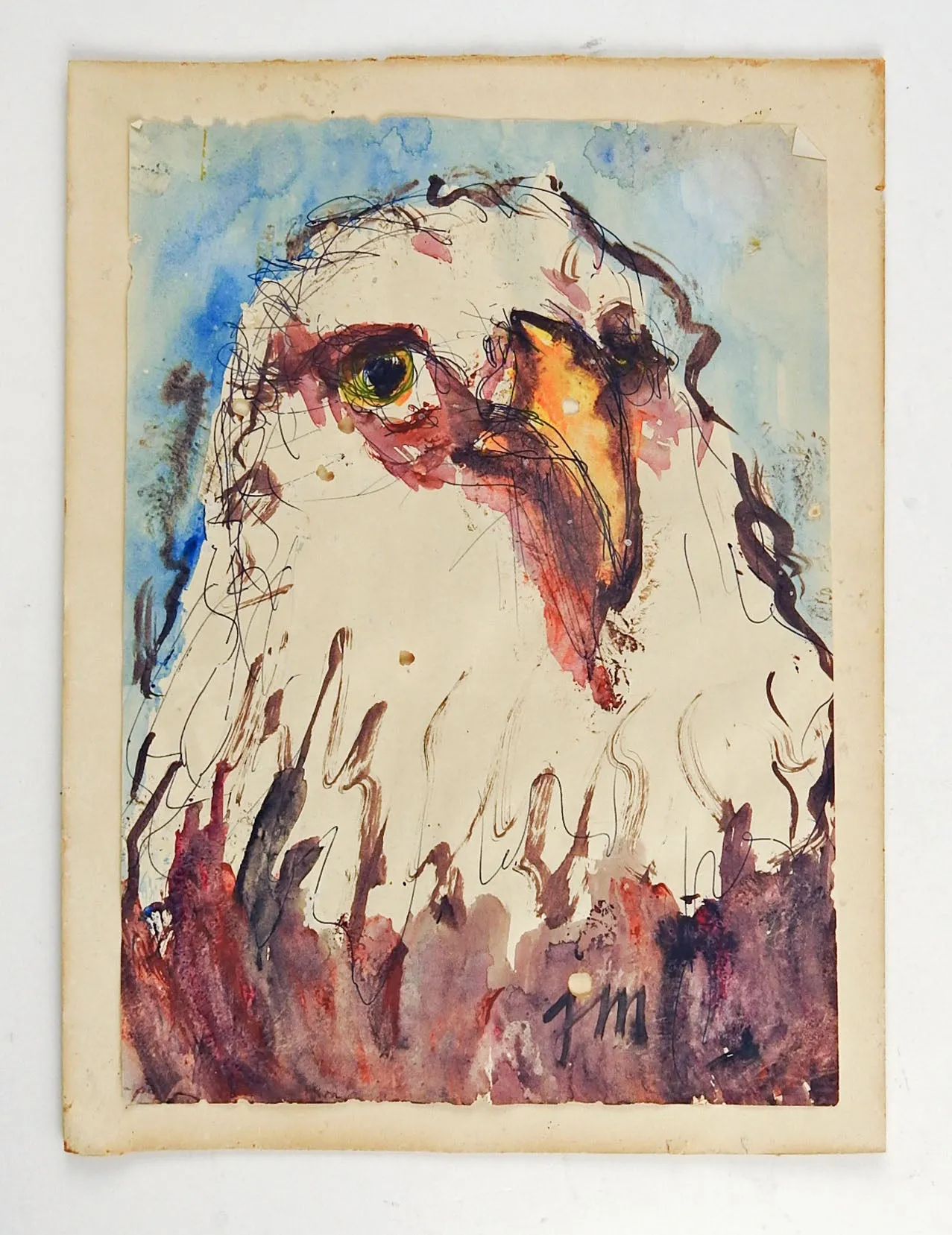 Bald Eagle by Josephine Mahaffey Watercolor Painting
