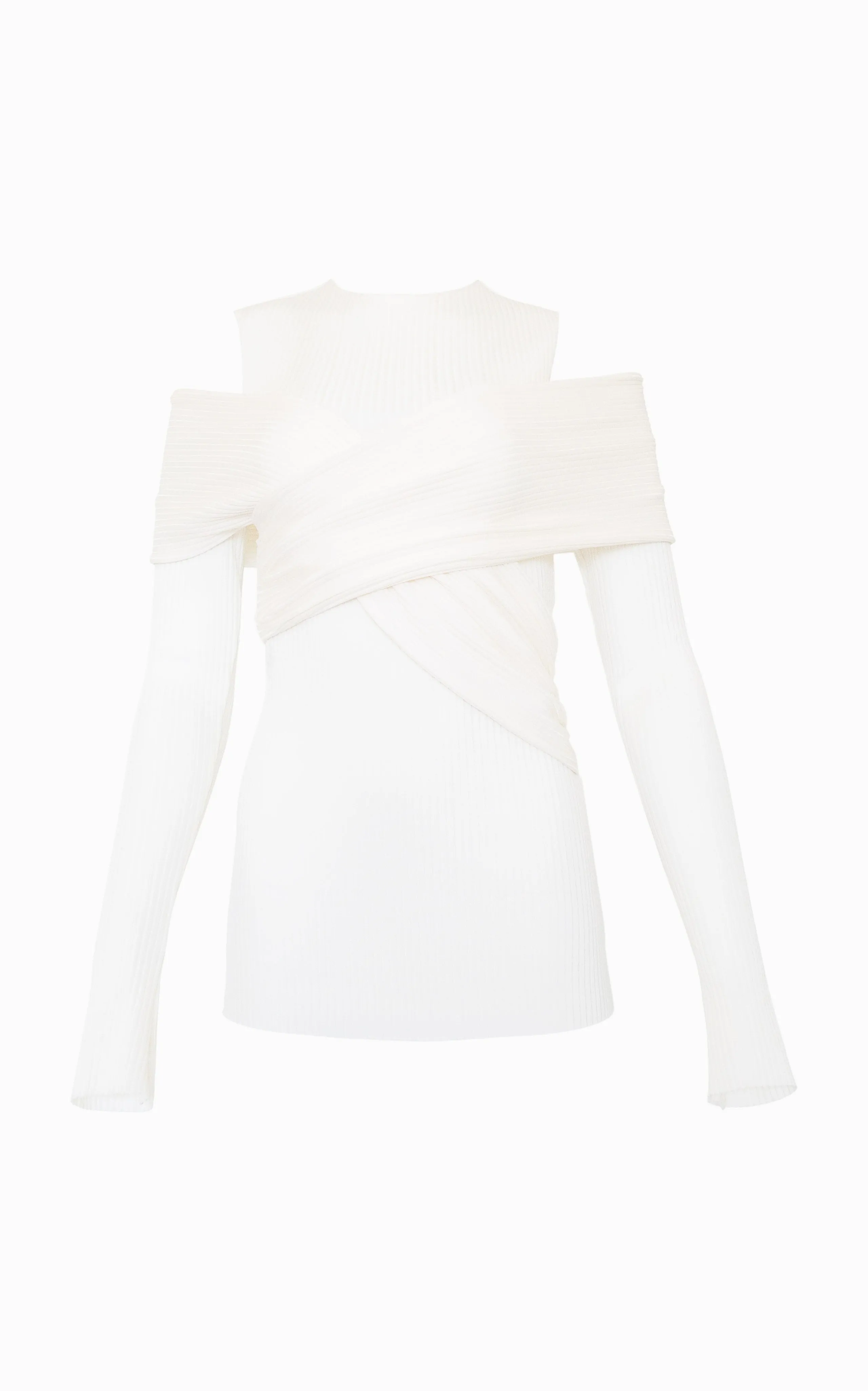 Bandage Rib Skivvy | Ivory
