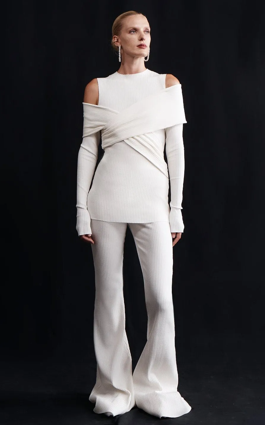 Bandage Rib Skivvy | Ivory