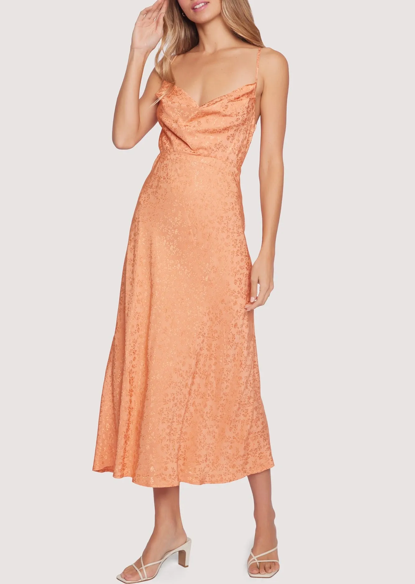 Beach Peach Midi Dress