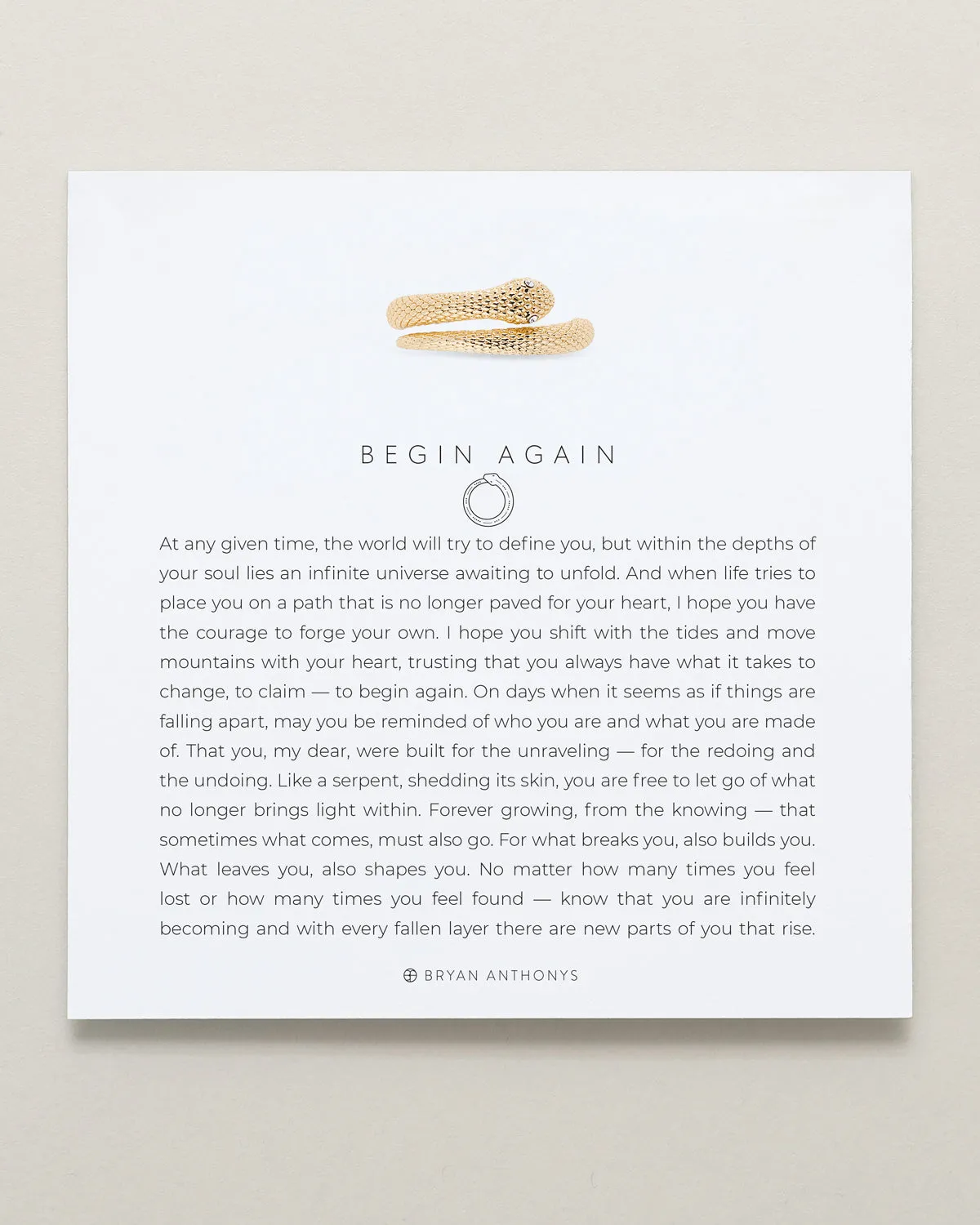 Begin Again Ring