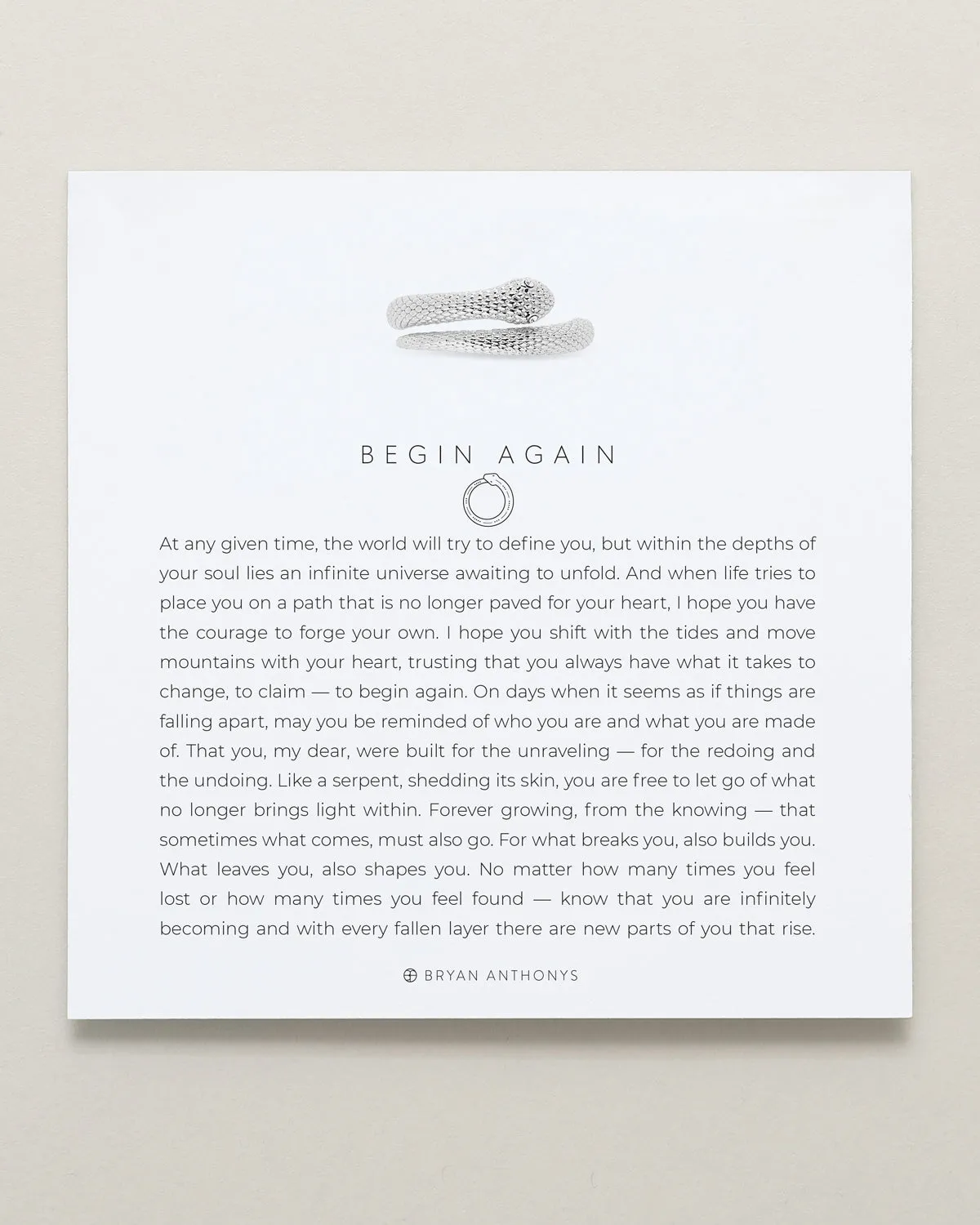 Begin Again Ring