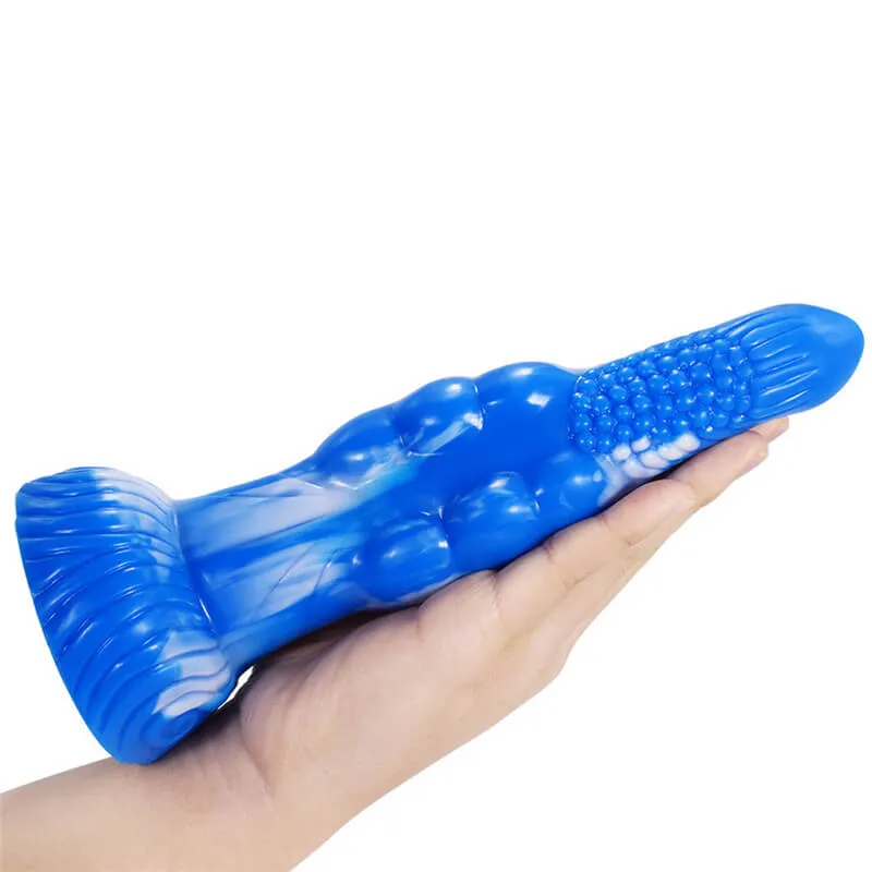 Big Soft Silicone Animal Dildo 8.8" Multicolor Anal Toy