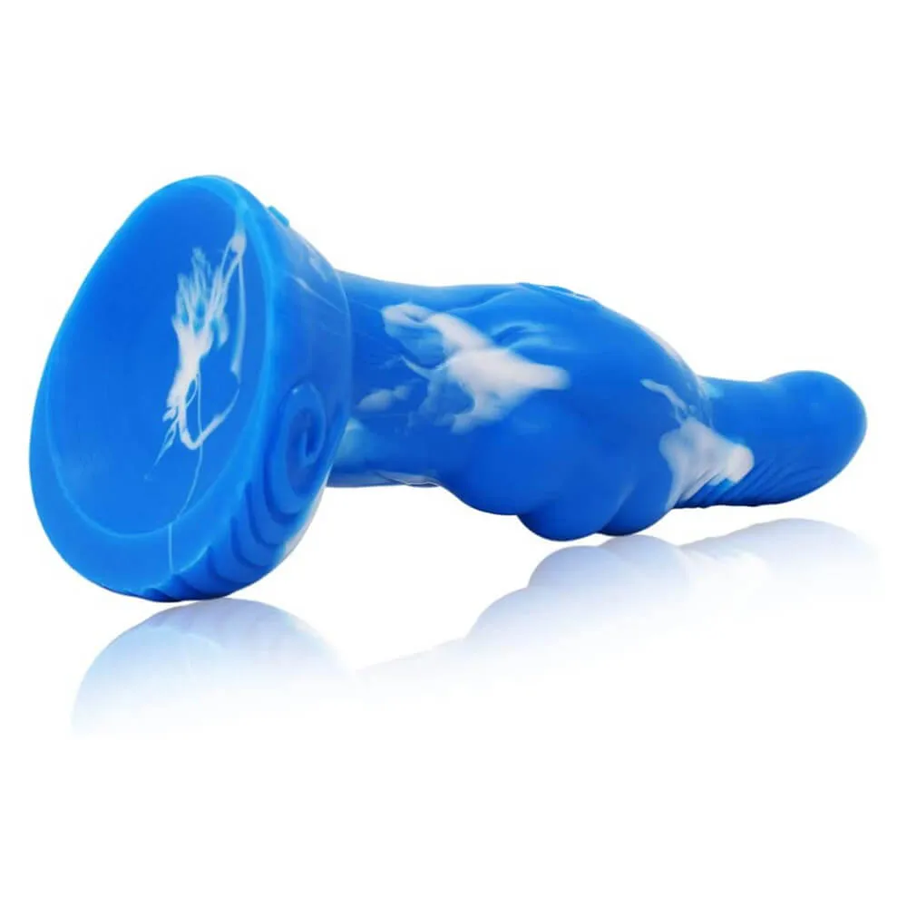 Big Soft Silicone Animal Dildo 8.8" Multicolor Anal Toy