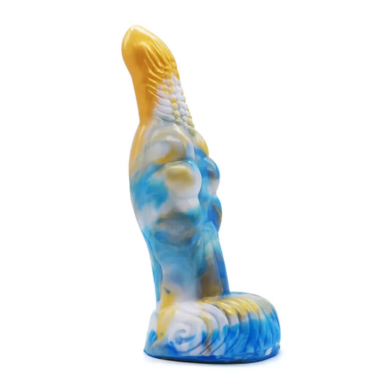 Big Soft Silicone Animal Dildo 8.8" Multicolor Anal Toy