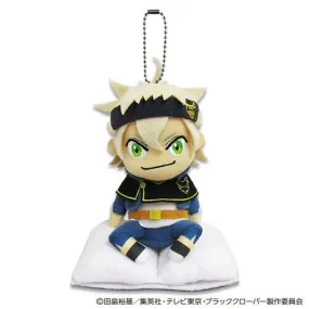 Black Clover Asta Sitting On Grimoire Mini Plush w/ Ballchain Japan Limited