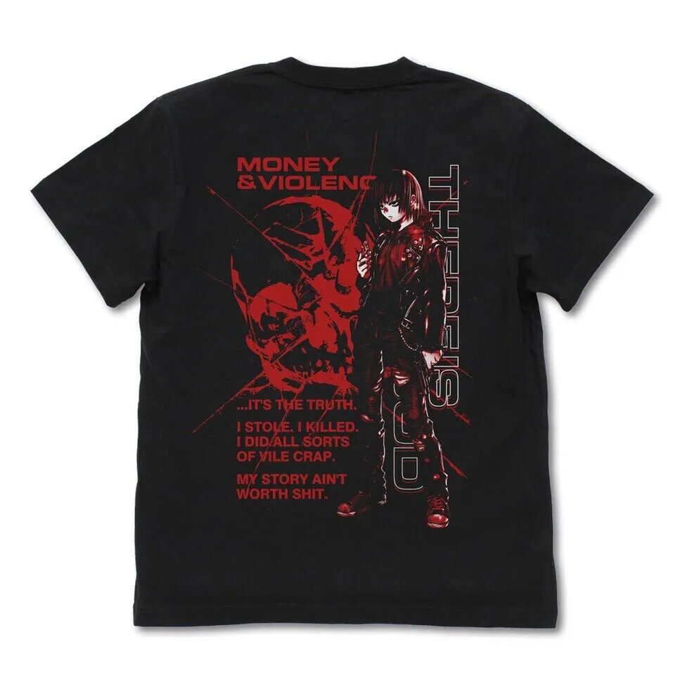 Black Lagoon Revy Young T-shirt Black L Size Japan Limited Cosplay