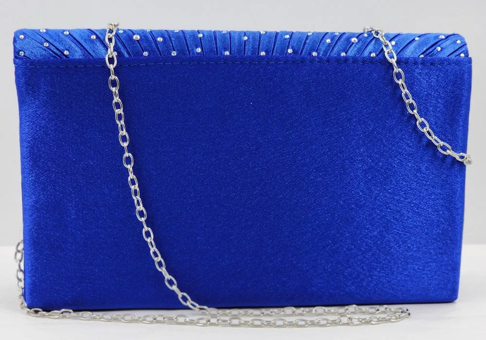 BM Creations Evening Clutch B102-RYL Royal Blue