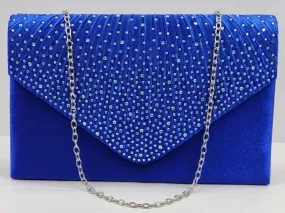 BM Creations Evening Clutch B102-RYL Royal Blue