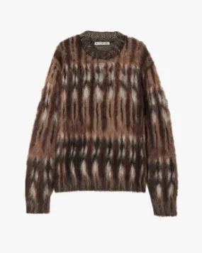 Brushed Jacquard Sweater