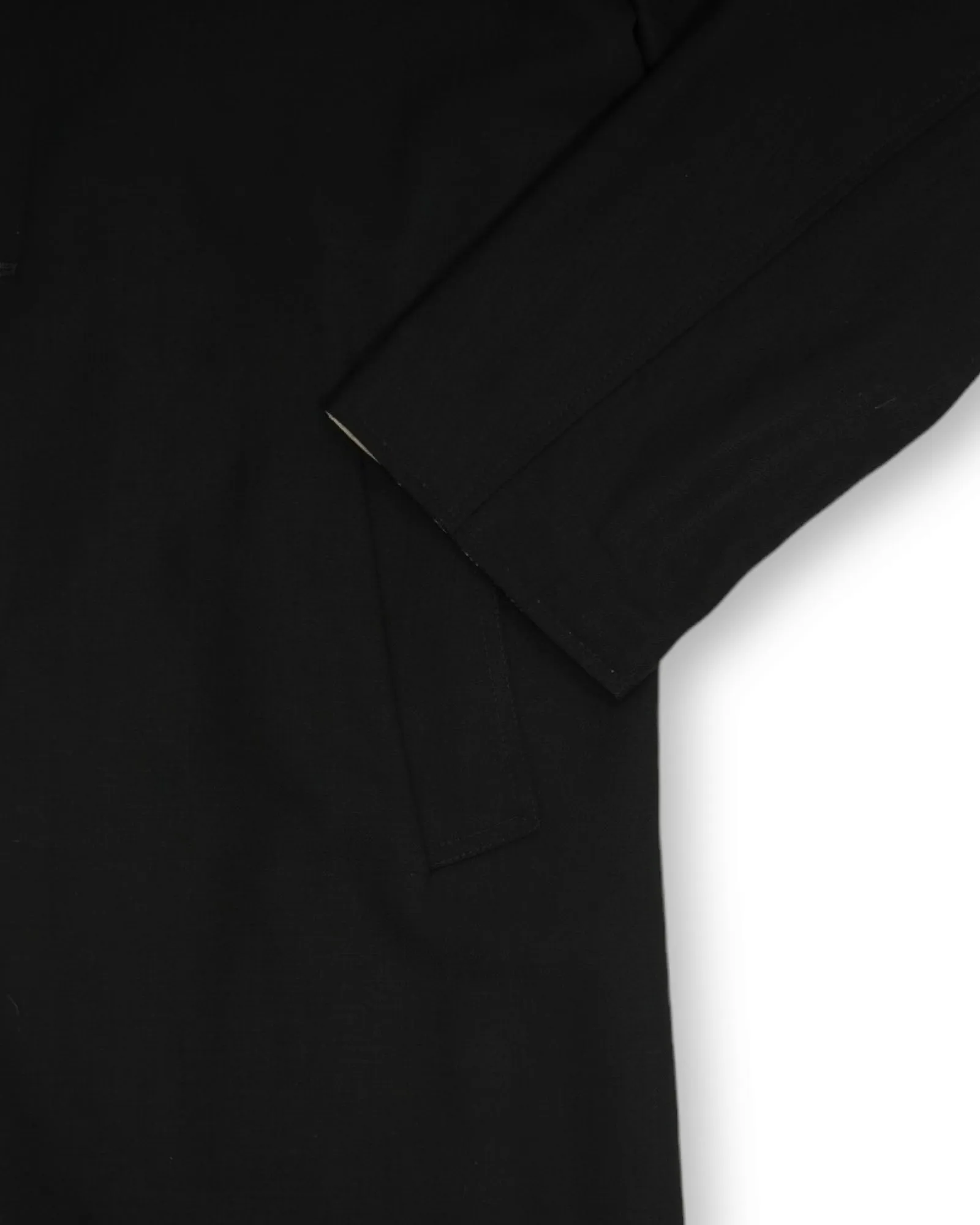 Canali - Black/Beige Reversible Wool Car Coat 50