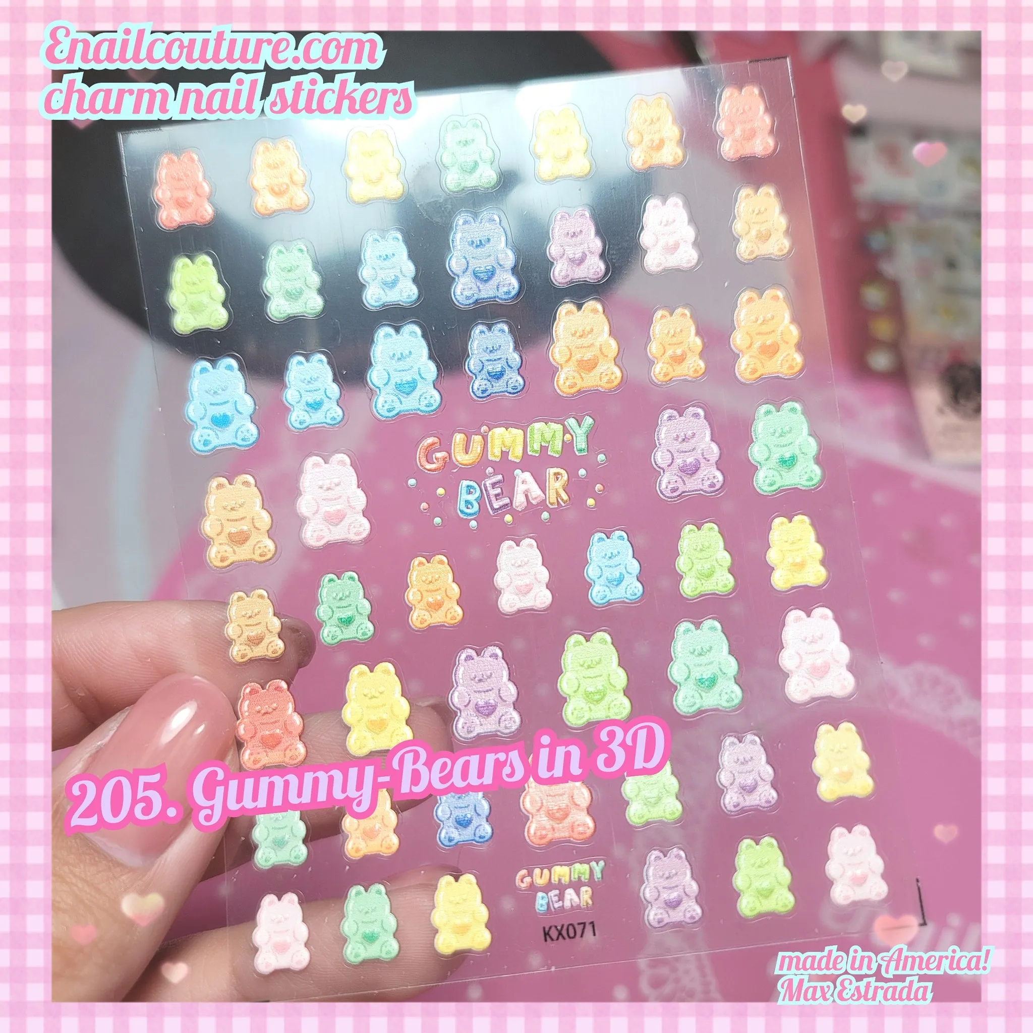 Charm Nail Sticker, Page 3 (flat & 3D Self-AdhesiveNail Decals Leaf Nail Art Stickers Colorful Mixed Nail Decorations)