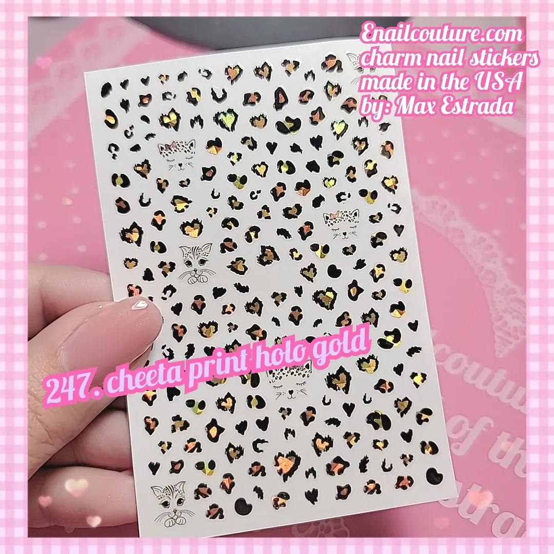 Charm Nail Sticker, Page 3 (flat & 3D Self-AdhesiveNail Decals Leaf Nail Art Stickers Colorful Mixed Nail Decorations)