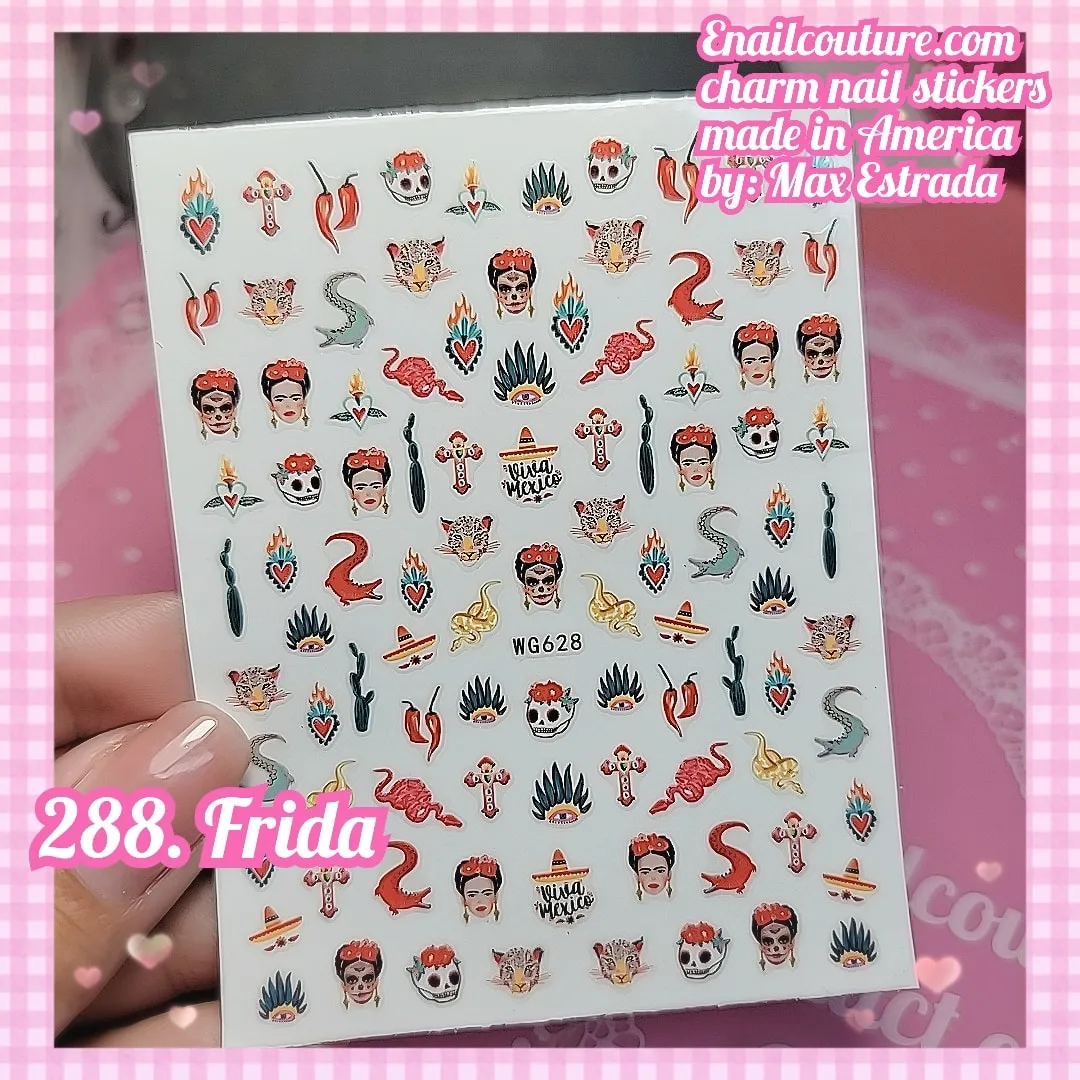 Charm Nail Sticker, Page 3 (flat & 3D Self-AdhesiveNail Decals Leaf Nail Art Stickers Colorful Mixed Nail Decorations)