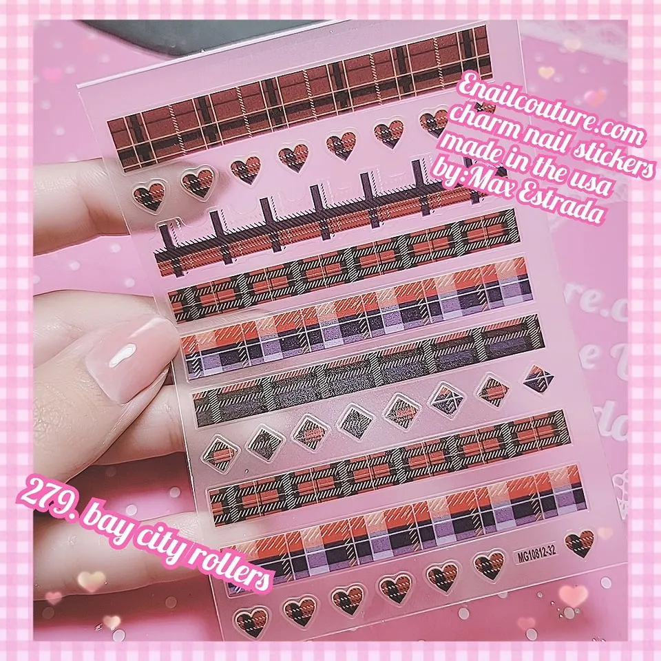 Charm Nail Sticker, Page 3 (flat & 3D Self-AdhesiveNail Decals Leaf Nail Art Stickers Colorful Mixed Nail Decorations)