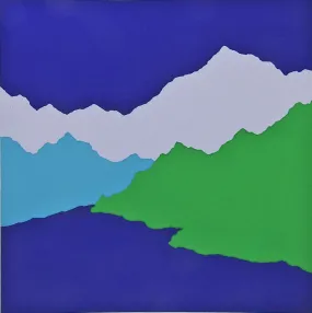 Color Block Mountains Serigraph
