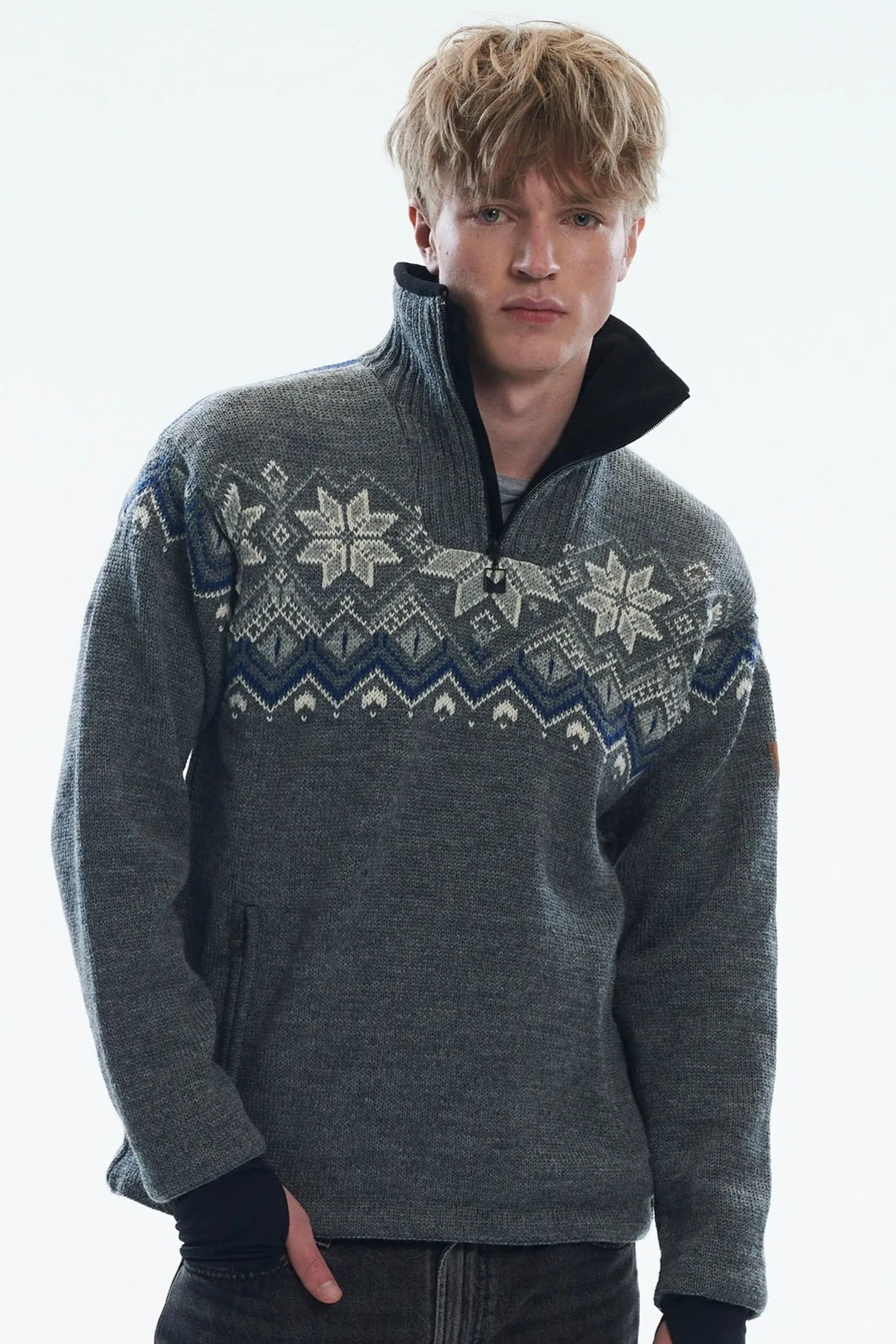 Dale of Norway - Fongen Weatherproof Men's Sweater - Smoke