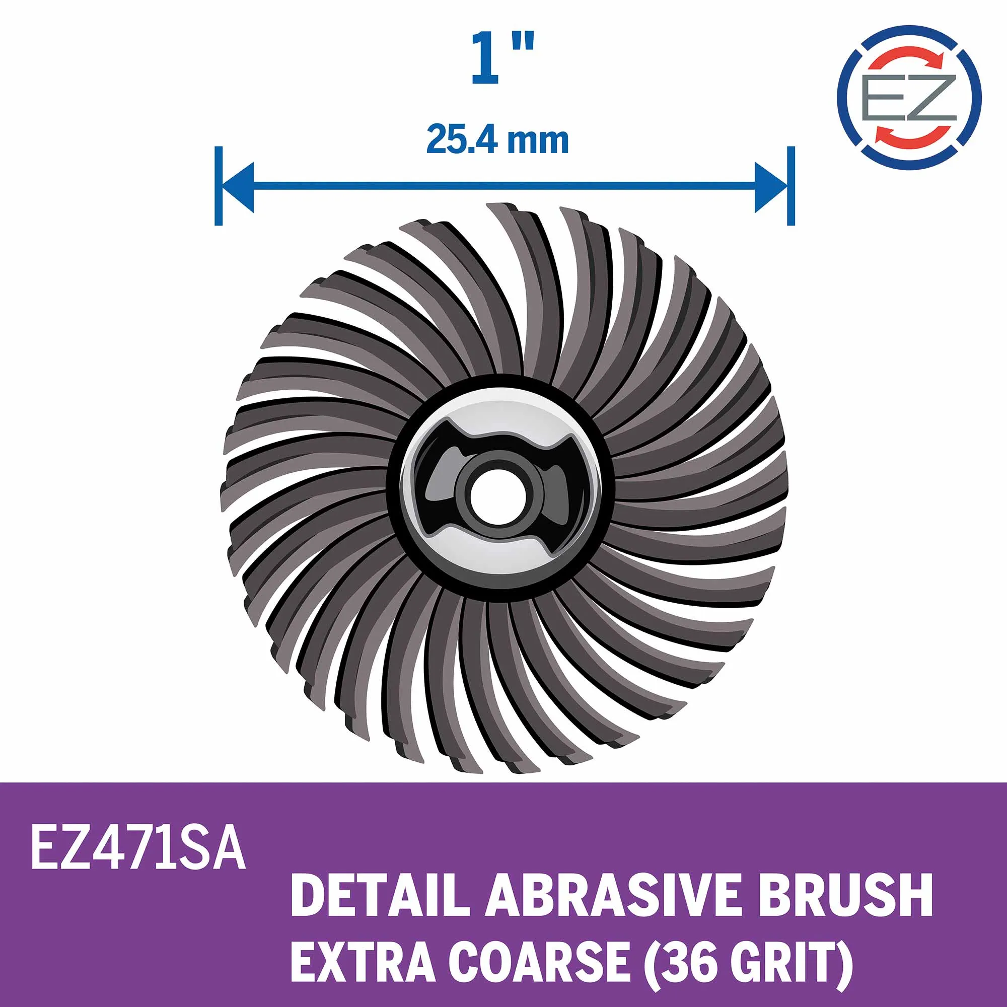 Dremel EZ471SA Coarse 36 Grit Detail Abrasive Brush