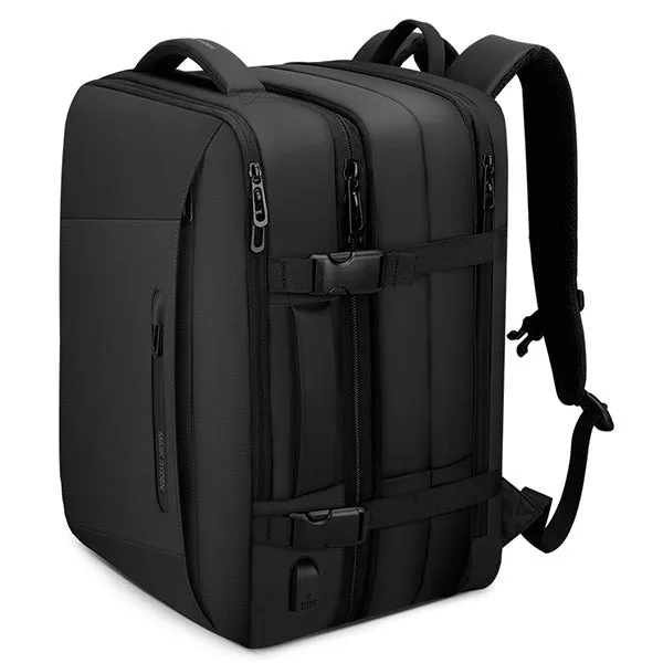 Expandable Capacity Multi-Layer Business Waterproof Backpack with Clock
