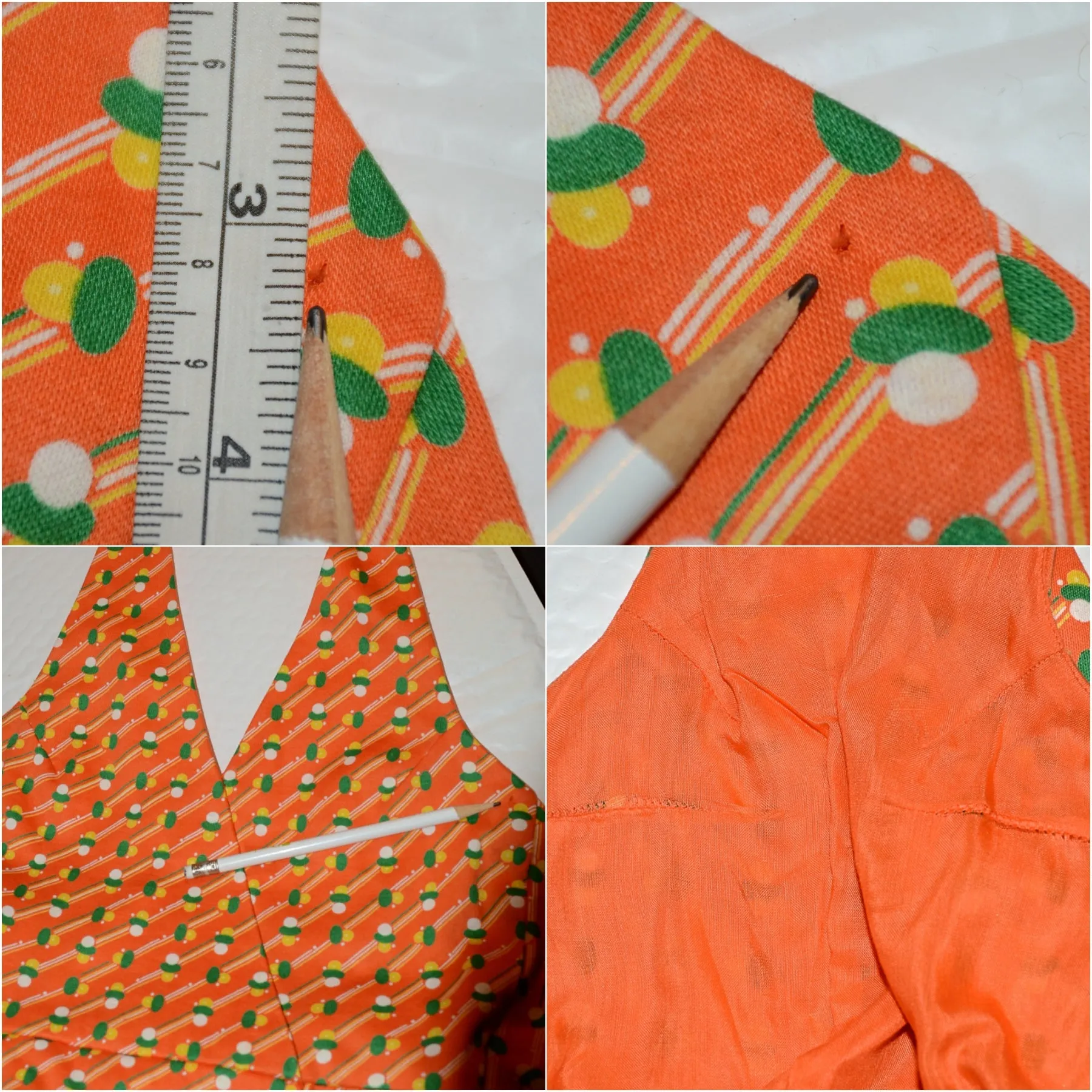 Geoffrey Beene Boutique 1970s Halter Maxi Dress, Slit Skirt Belt S