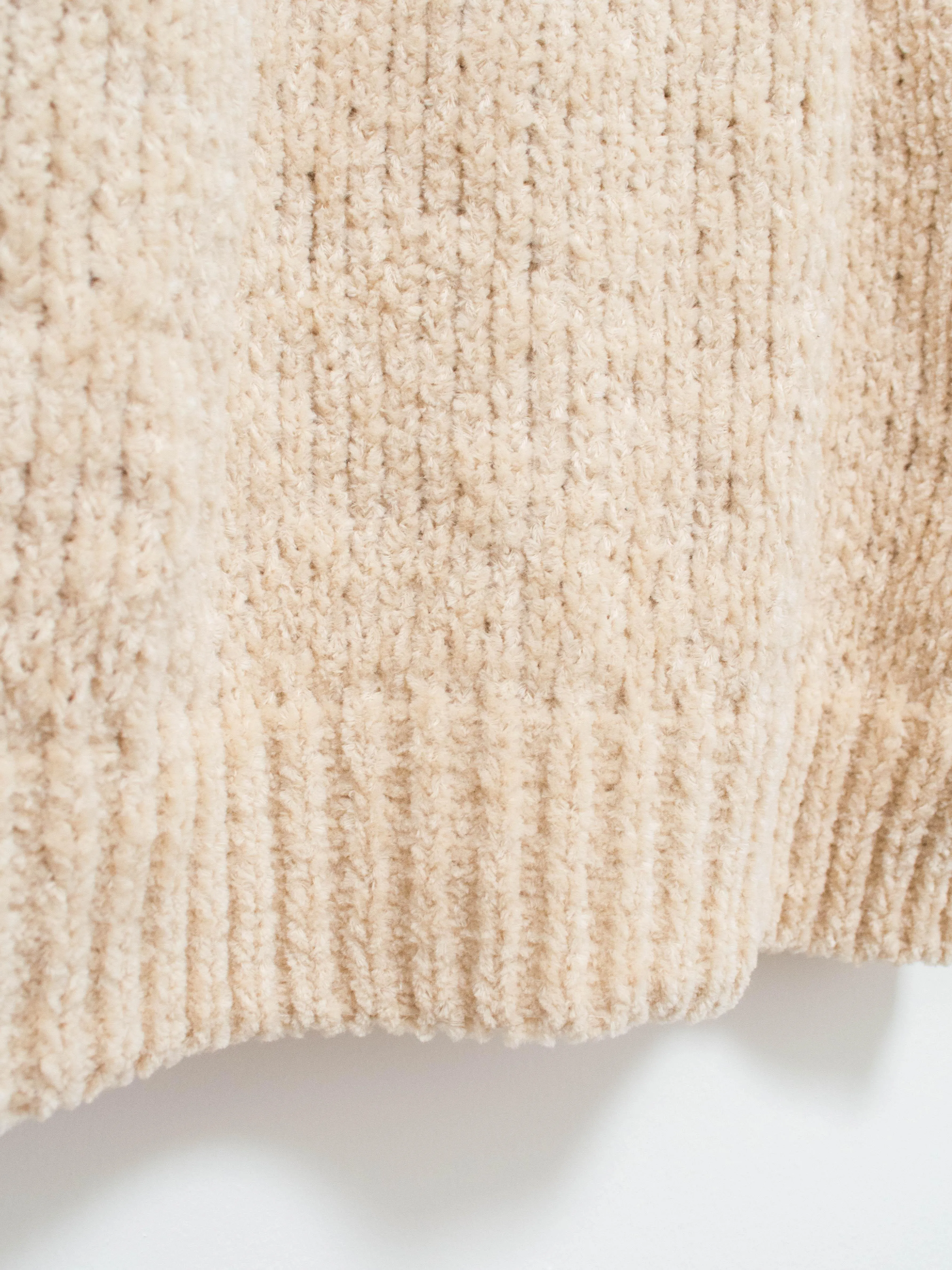 Hand Dyed Cotton Mole Yarn Cardigan - Natural