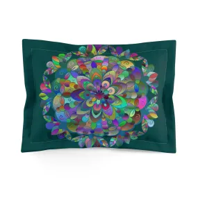 Handmade Mandala Design Microfiber Pillow Sham