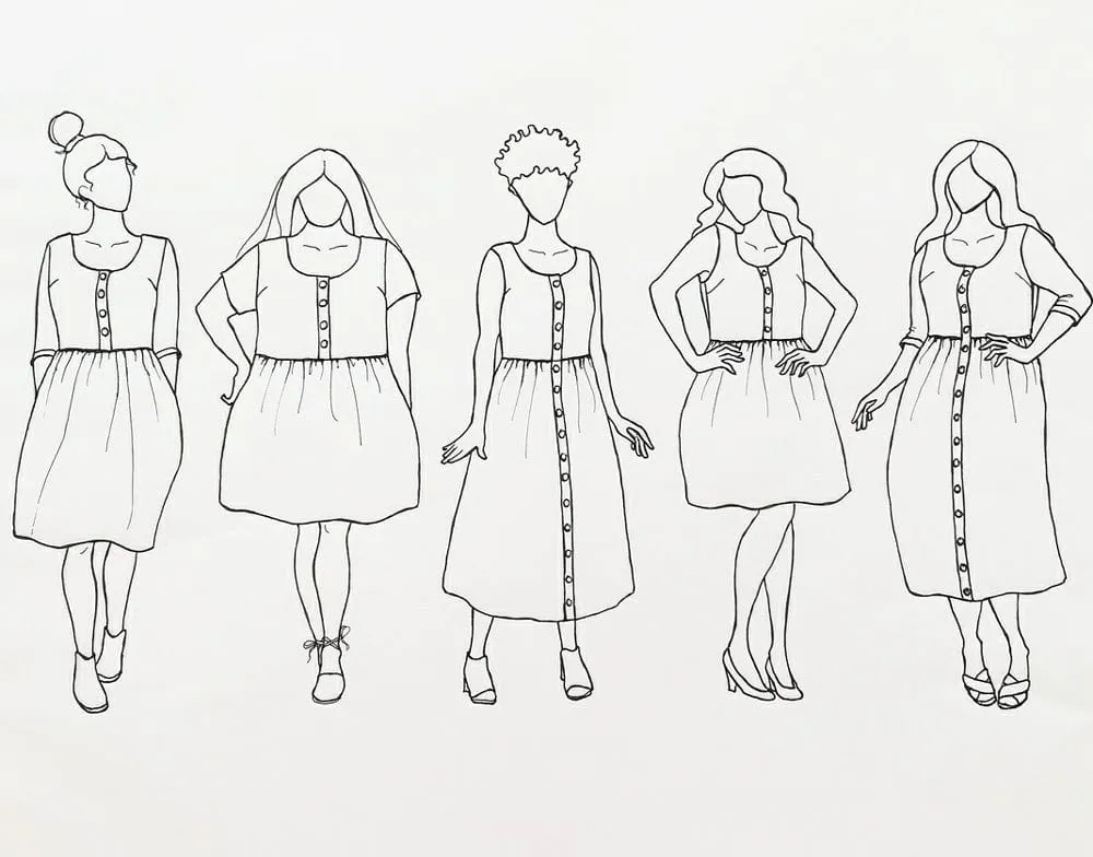 Hinterland Dress, Sew Liberated Sewing Pattern