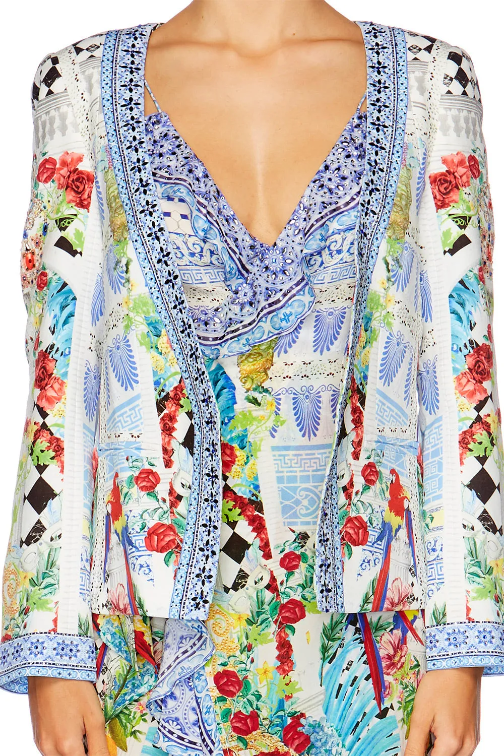 JACKET WITH TIE BACK MASKING MADNESS
