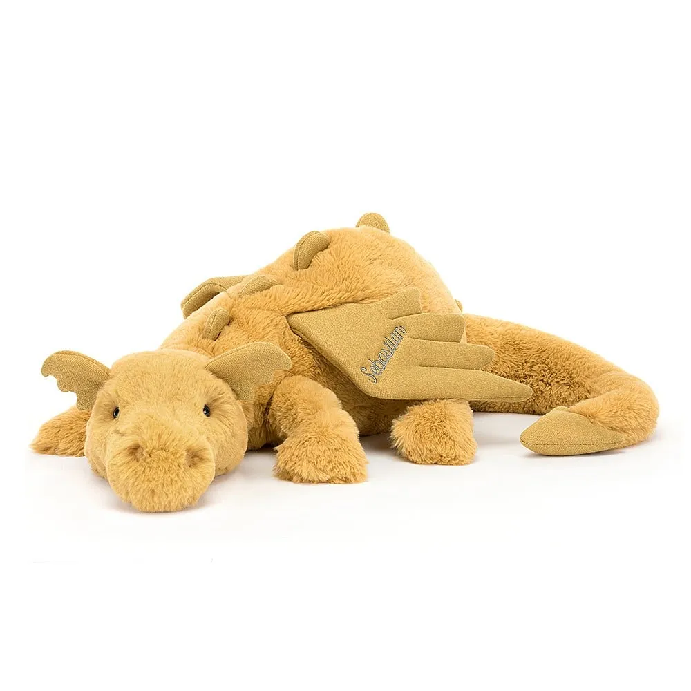 Jellycat Soft Toy Golden Dragon