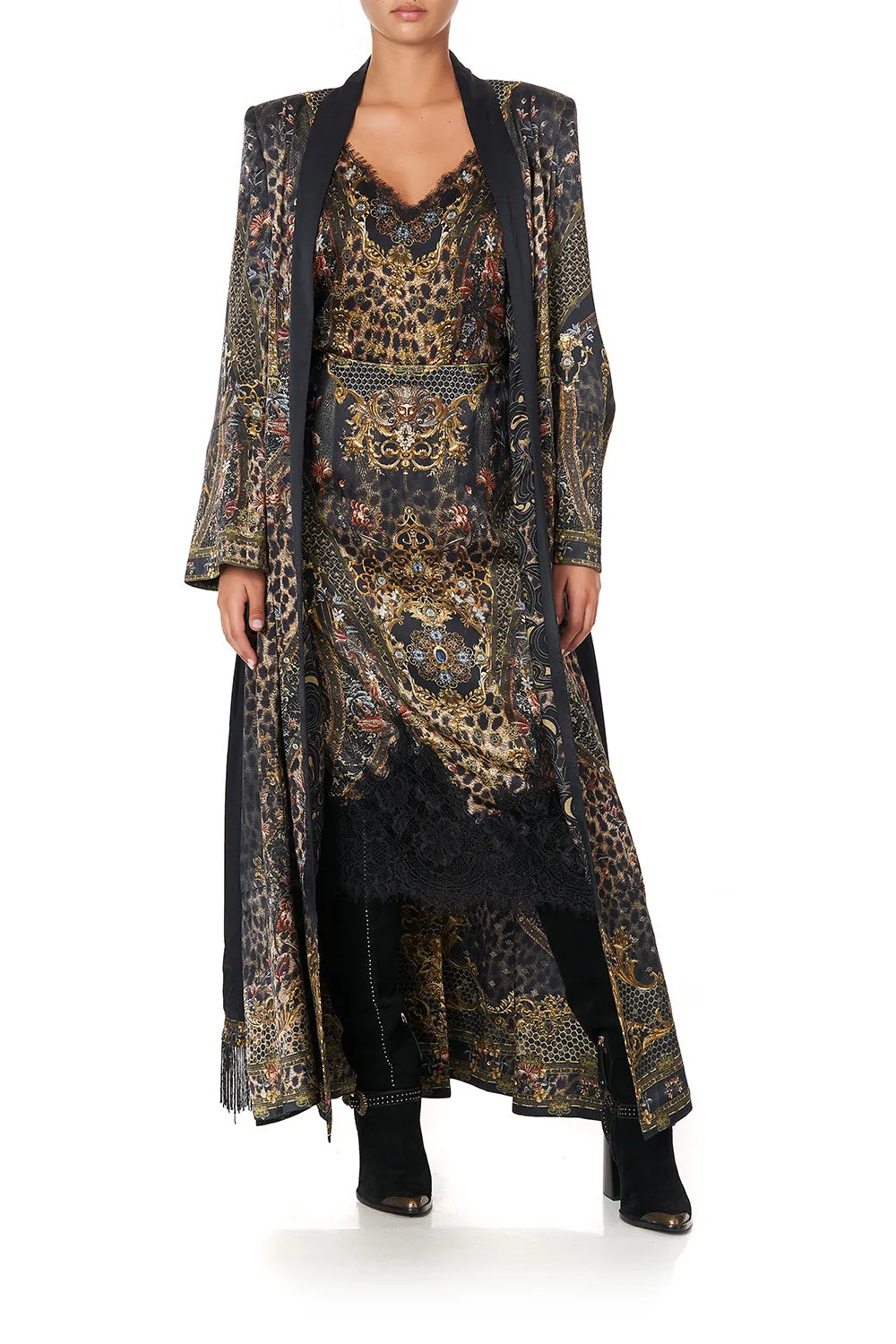 KIMONO COAT WITH SPLITS ABINGDON PALACE