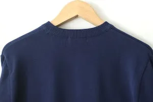 Knit Cotton Sweater - Midnight Blue