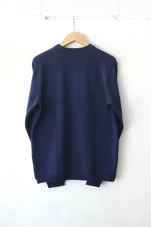 Knit Cotton Sweater - Midnight Blue