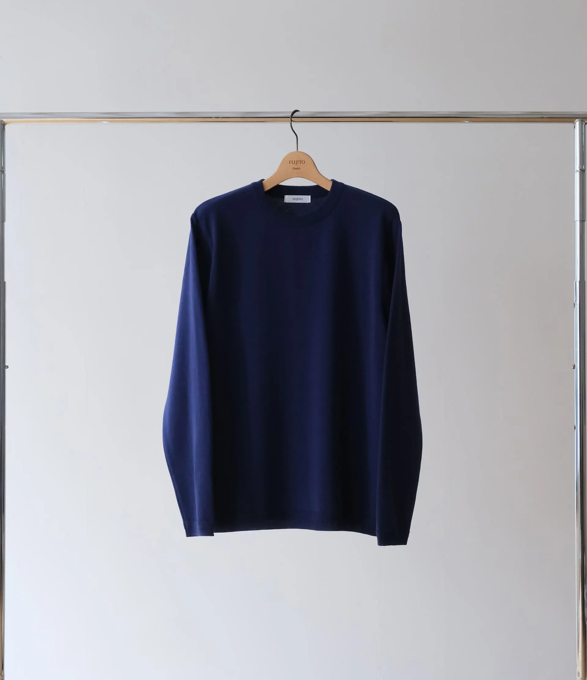 Knit Cotton Sweater - Midnight Blue