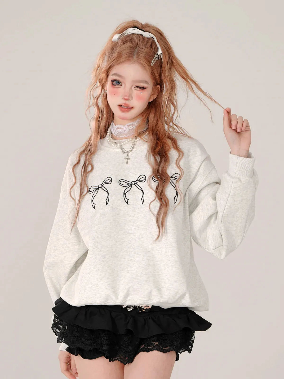 Lace Black Belt Shorts Romantic Skirt